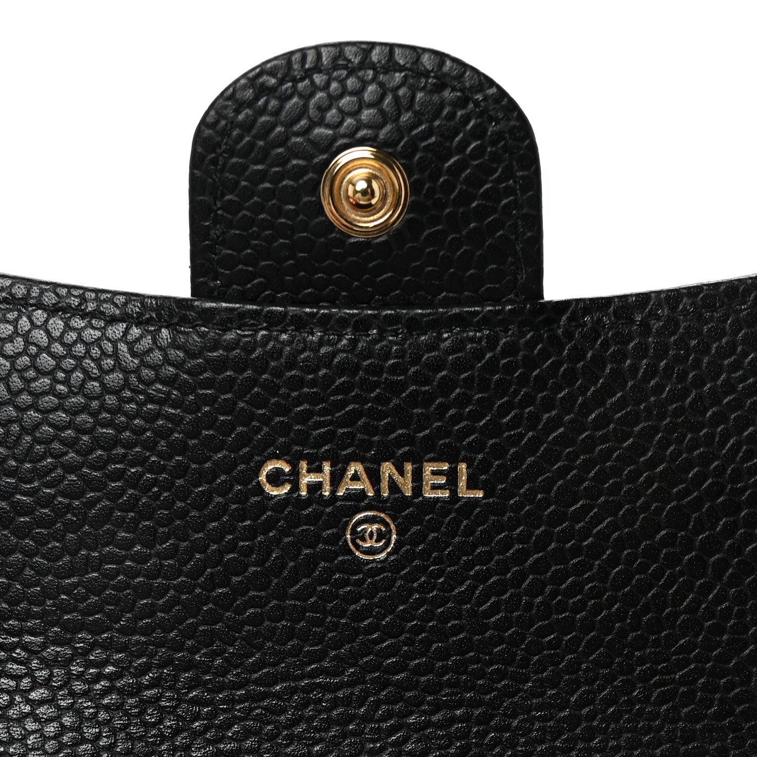 Chanel Caviar Quilted Flap Card Holder Wallet Black 7 of 9