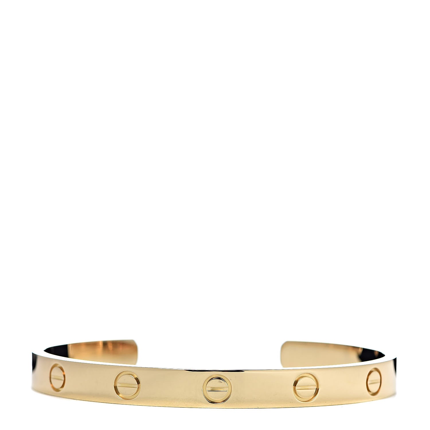 Cartier 18K Yellow Gold LOVE Cuff Bracelet 17 1 of 5