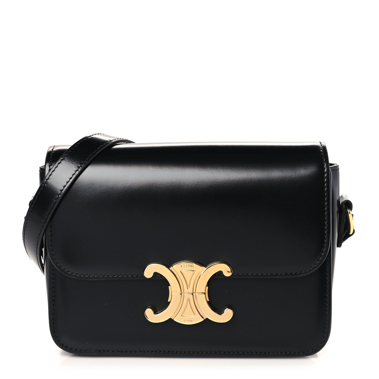 Shiny Calfskin Teen Triomphe Black