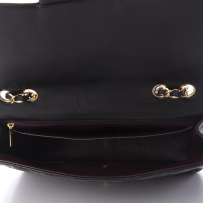 Chanel Lambskin Quilted Jumbo Single Flap Black 5 of 10