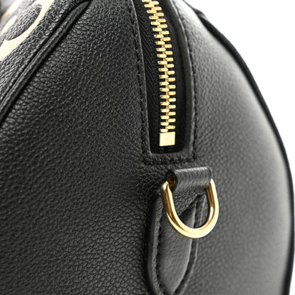 Louis Vuitton Empreinte Monogram Giant Speedy Bandouliere 25 Black Beige 11 of 11