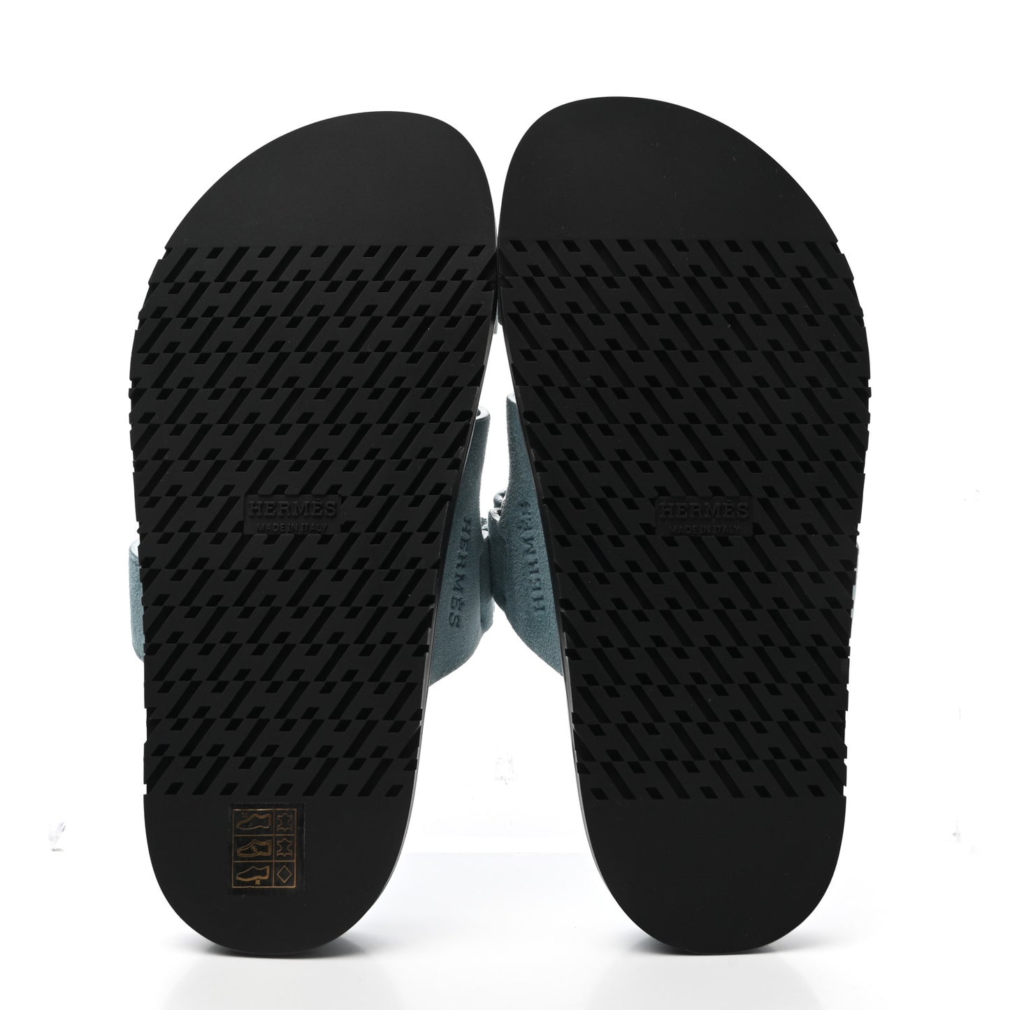 Suede Goatskin Womens Chypre Sandals 36 Vert d'Eau
