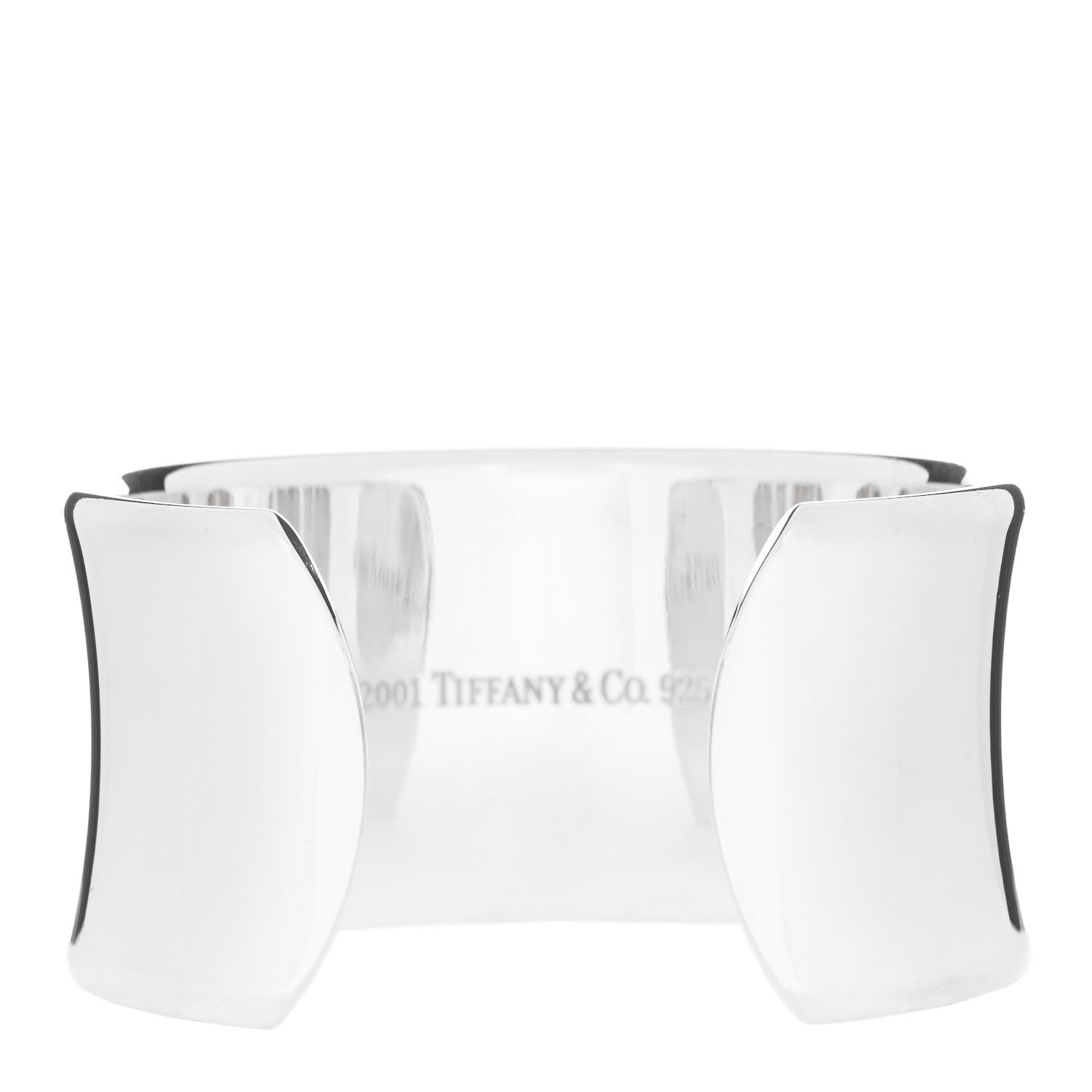 Tiffany Sterling Silver Wide 1837 Cuff Bracelet 2 of 4