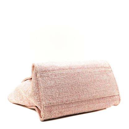 Chanel Lurex Boucle Deauville Medium Tote Pink 4 of 10