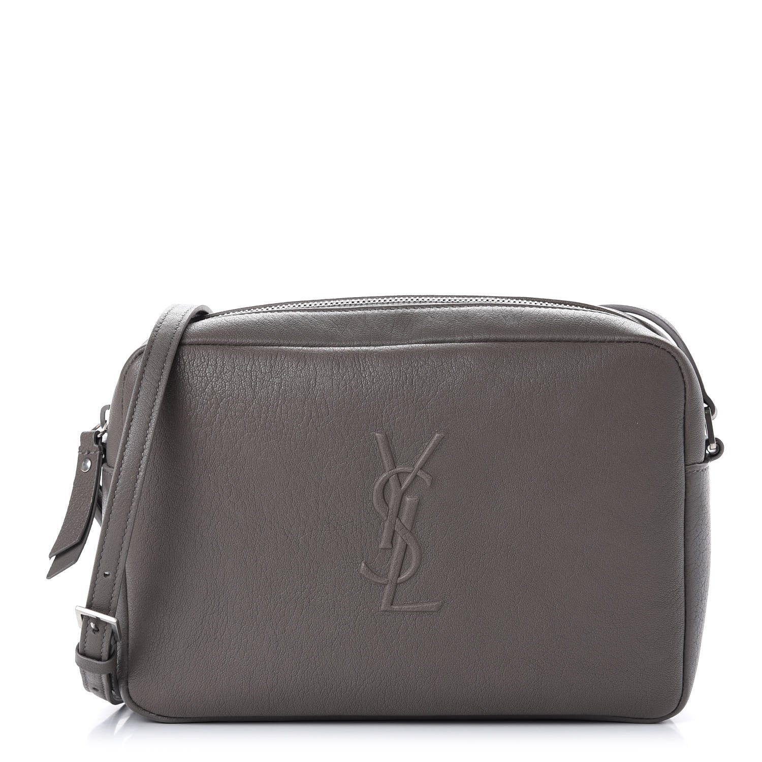 Saint Laurent Lambskin Monogram Small Lou Camera Bag Asphalt 1 of 12