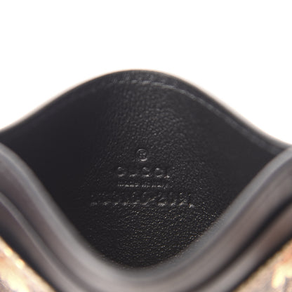 Gucci GG Supreme Monogram Bees Card Holder Black 6 of 7