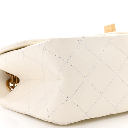 Chanel Aged Calfskin Quilted 2.55 Reissue Mini Flap White 9 of 11