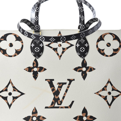 Louis Vuitton Monogram Giant Jungle Onthego GM Ivory 9 of 13