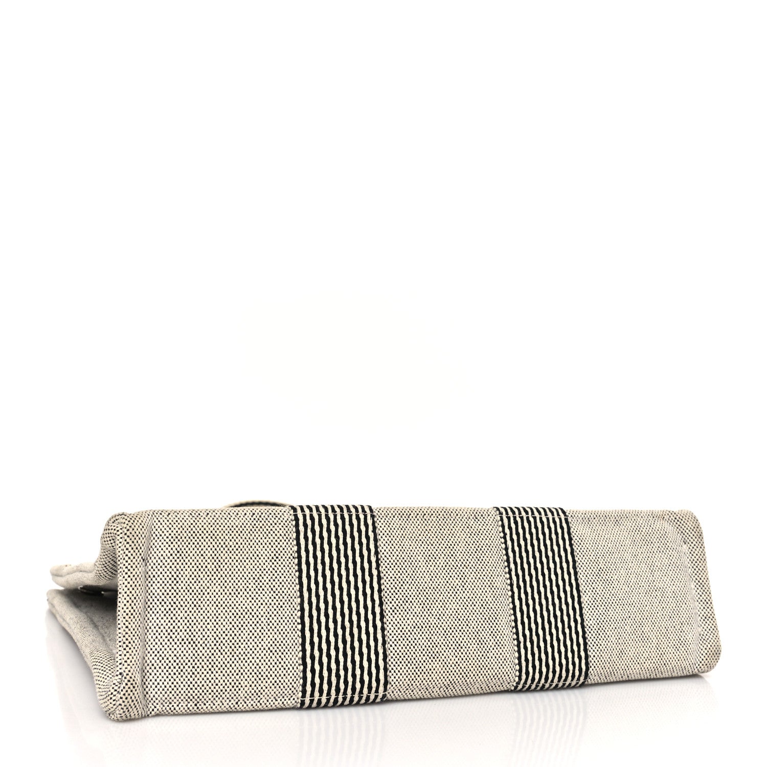 Hermes Canvas Herline PM Tote Light Grey 4 of 8