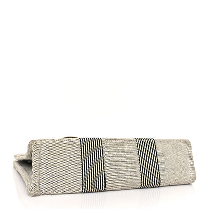 Hermes Canvas Herline PM Tote Light Grey 4 of 8