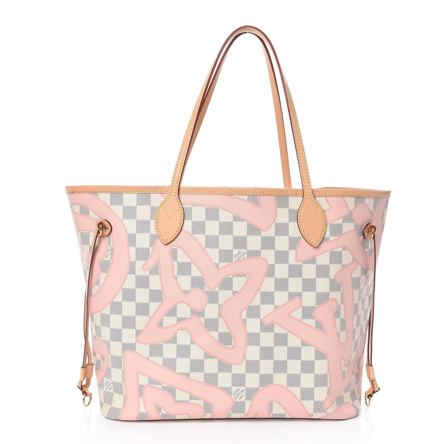 Louis Vuitton Damier Azur Tahitienne Neverfull MM 3 of 11