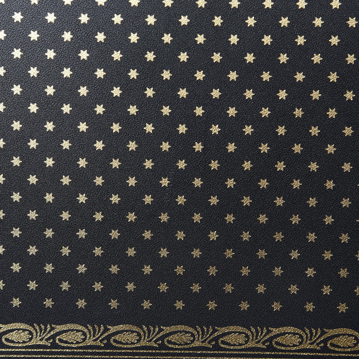 X SEGA Calfskin GUCCY Stars Zip Wristlet Pouch Black Gold