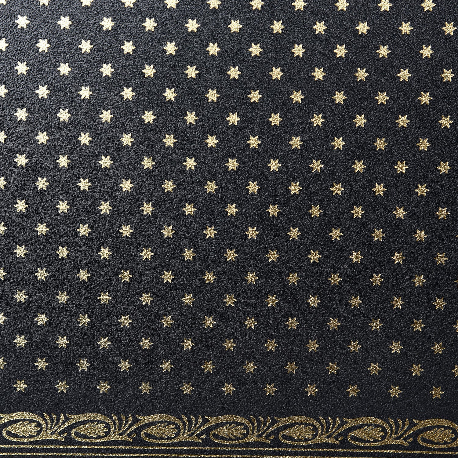 Gucci X SEGA Calfskin GUCCY Stars Zip Wristlet Pouch Black Gold 8 of 8