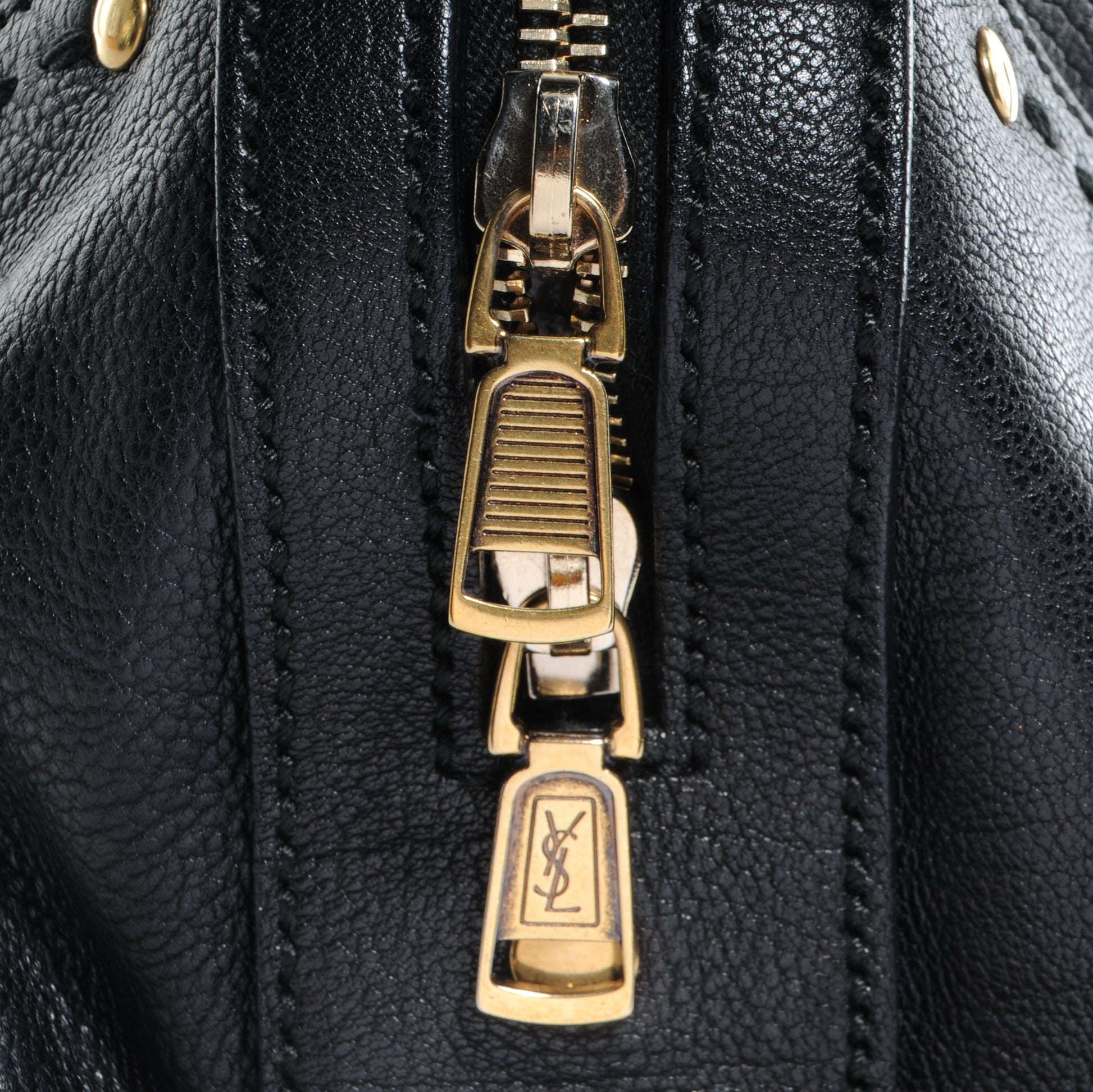 Saint Laurent Leather Large Muse Black 9 of 10