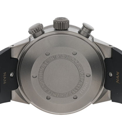 IWC Titanium Rubber 42mm Aquatimer Chronograph Automatic Watch Black IW371918 4 of 4