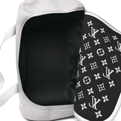 Louis Vuitton Knit Monogram Horizon Soft Duffle 55 Grey 5 of 12