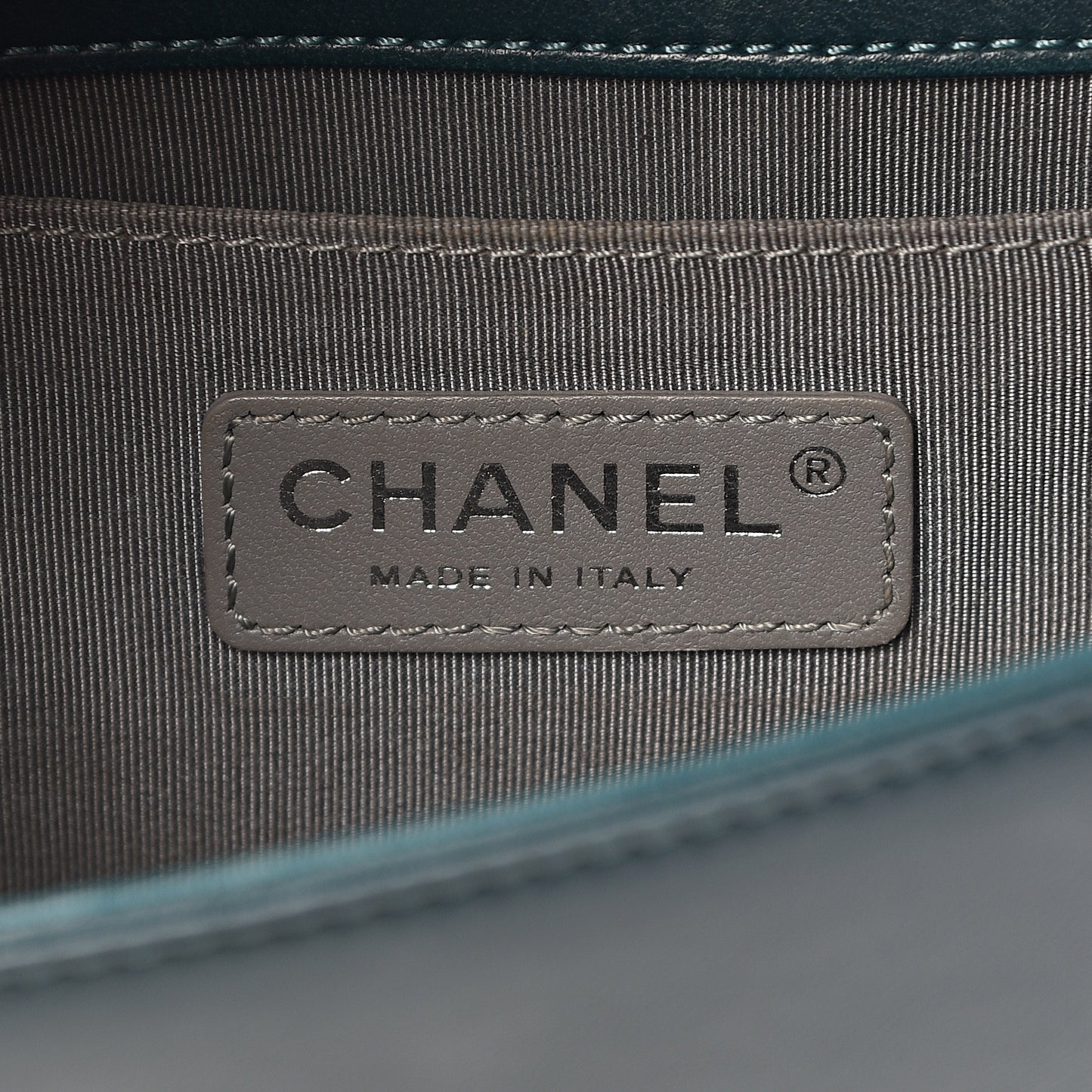 Velvet Quilted Small Boy Flap Turquoise