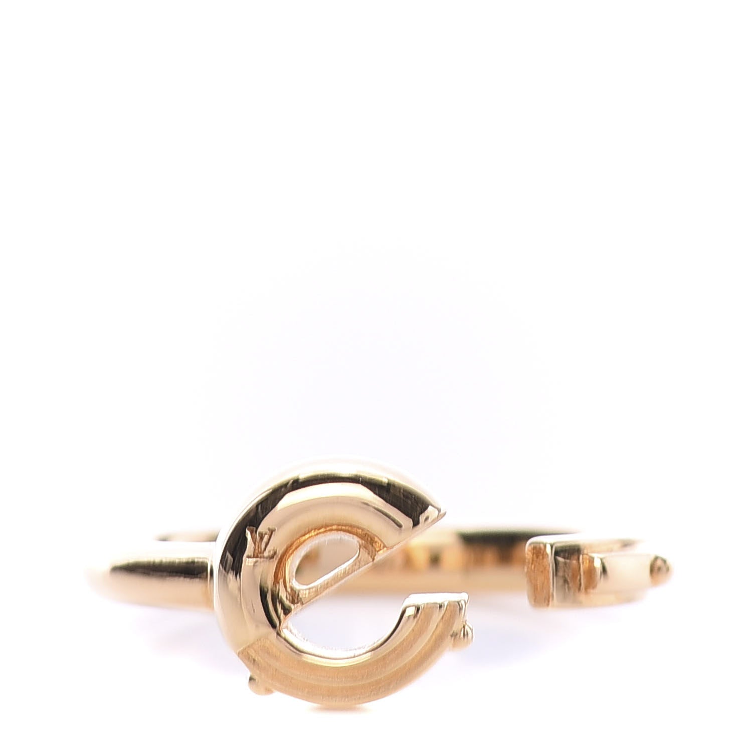 Louis Vuitton LV And Me Letter E Ring S Gold 1 of 6