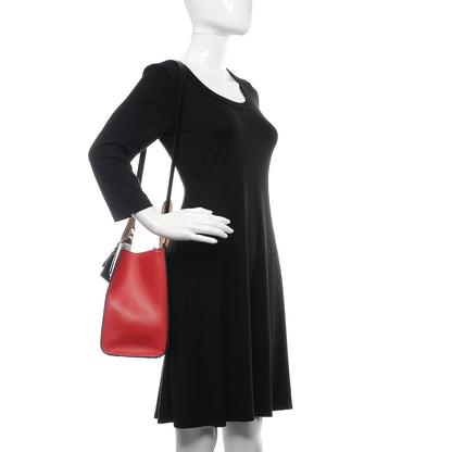 Louis Vuitton Calfskin City Steamer MM Rouge Black 3 of 18