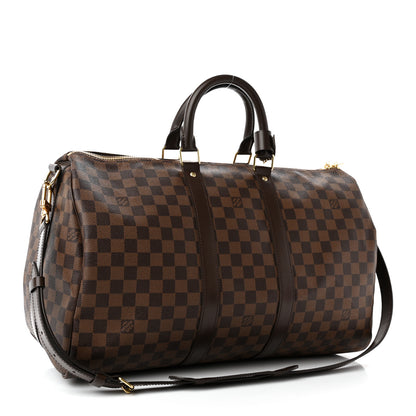 Louis Vuitton Damier Ebene Keepall Bandouliere 45 2 of 10