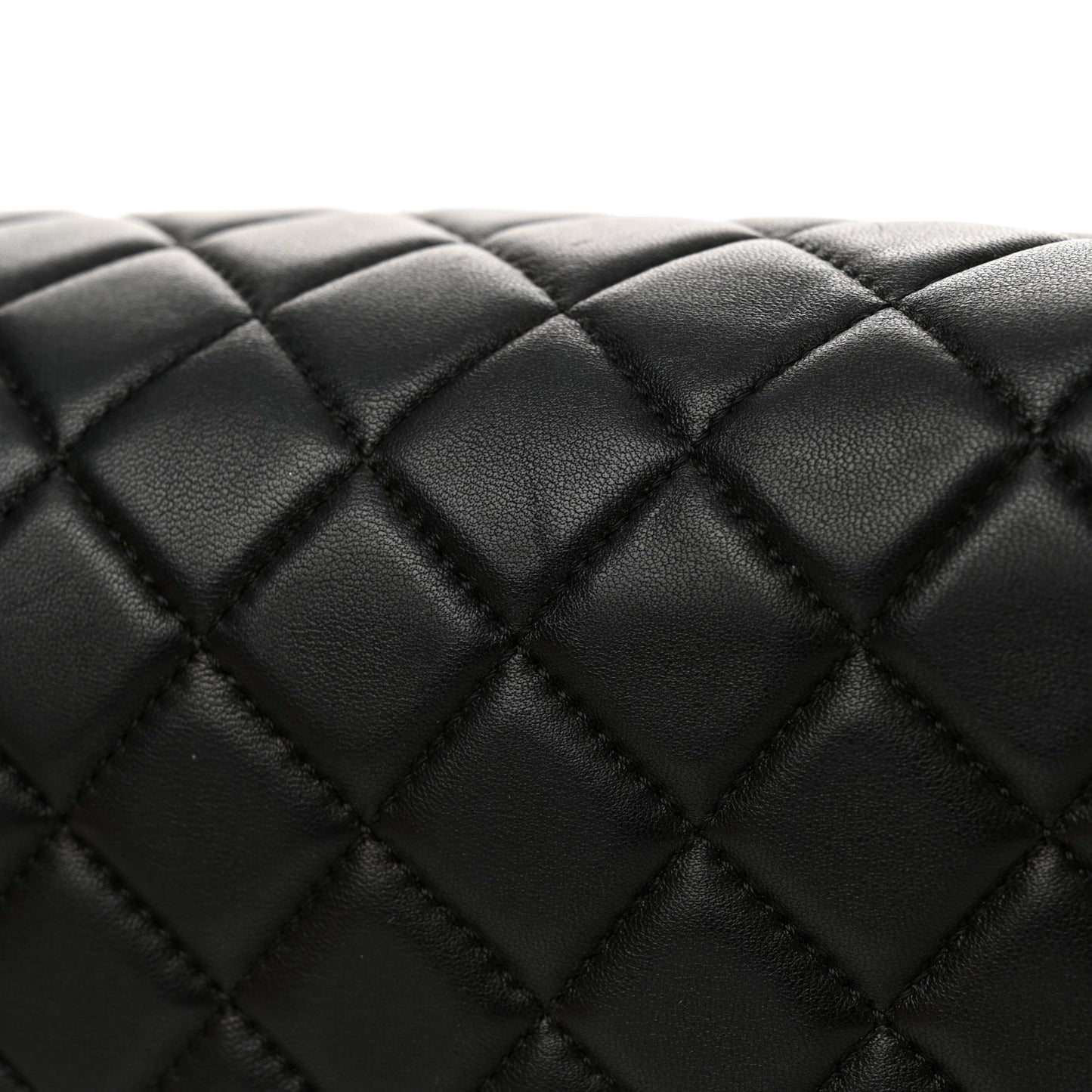 Lambskin Quilted Medium Just Mademoiselle Black
