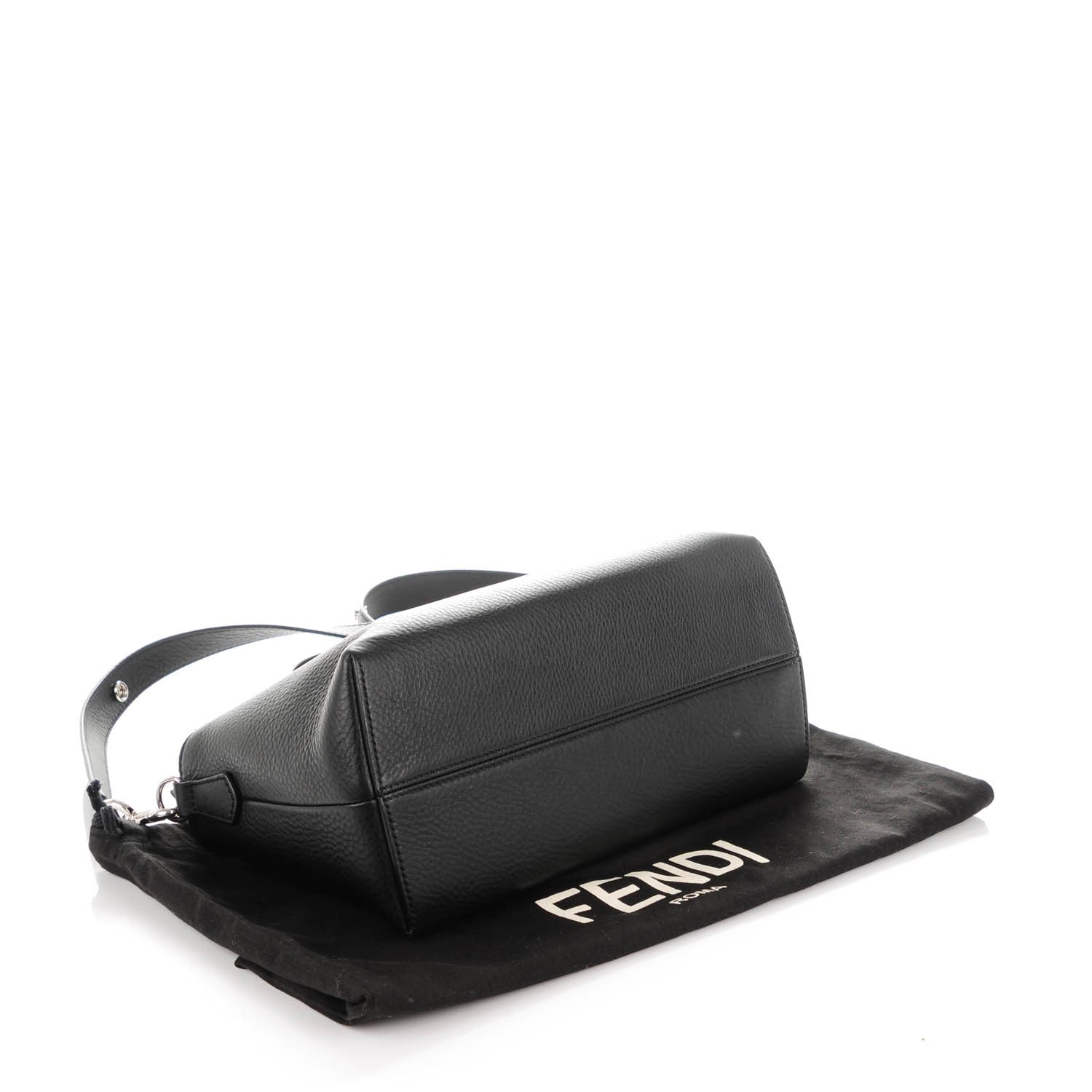 Fendi Vitello Dolce Medium By The Way Boston Bag Black 4 of 7