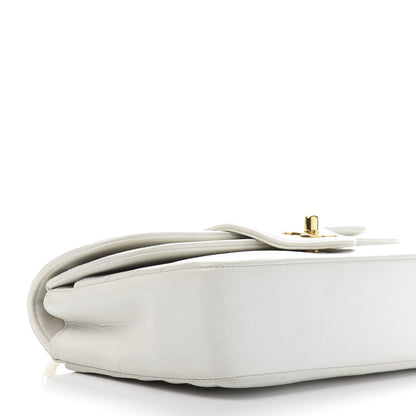 Chanel Lambskin Horizontal Quilted Small Double Flap White 10 of 13