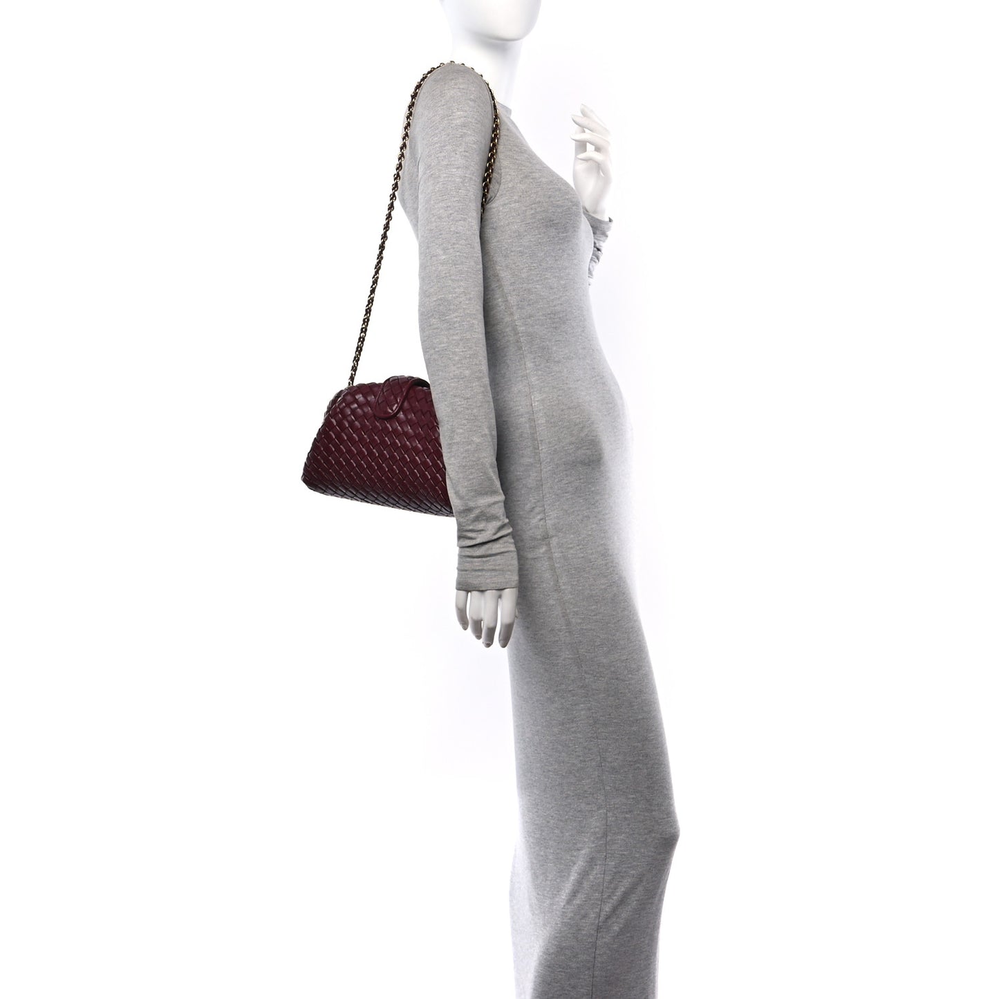 Nappa Intrecciato Teen The Lauren 1980 Clutch With Chain Barolo