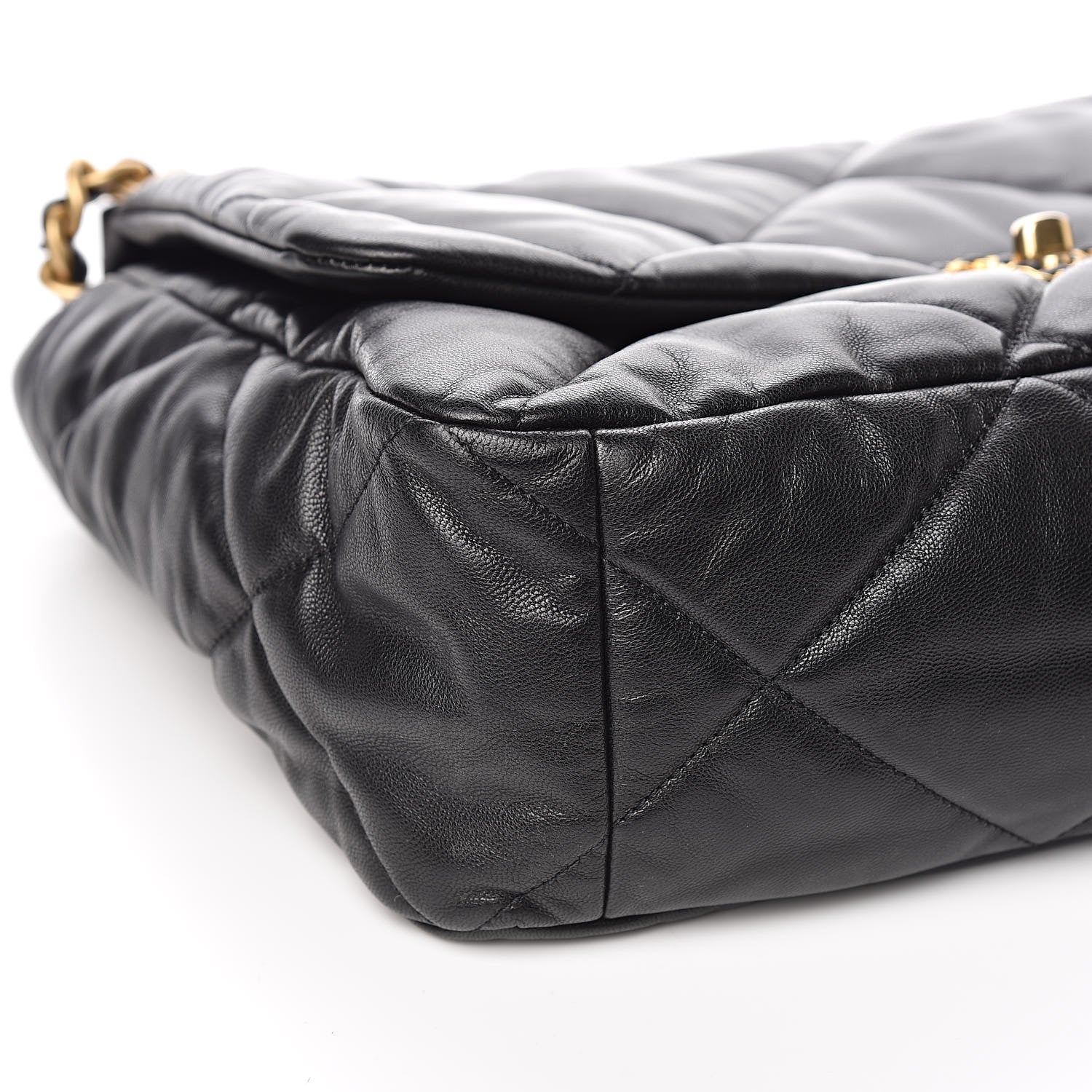 Chanel Lambskin Quilted Maxi 19 Flap Black 8 of 10