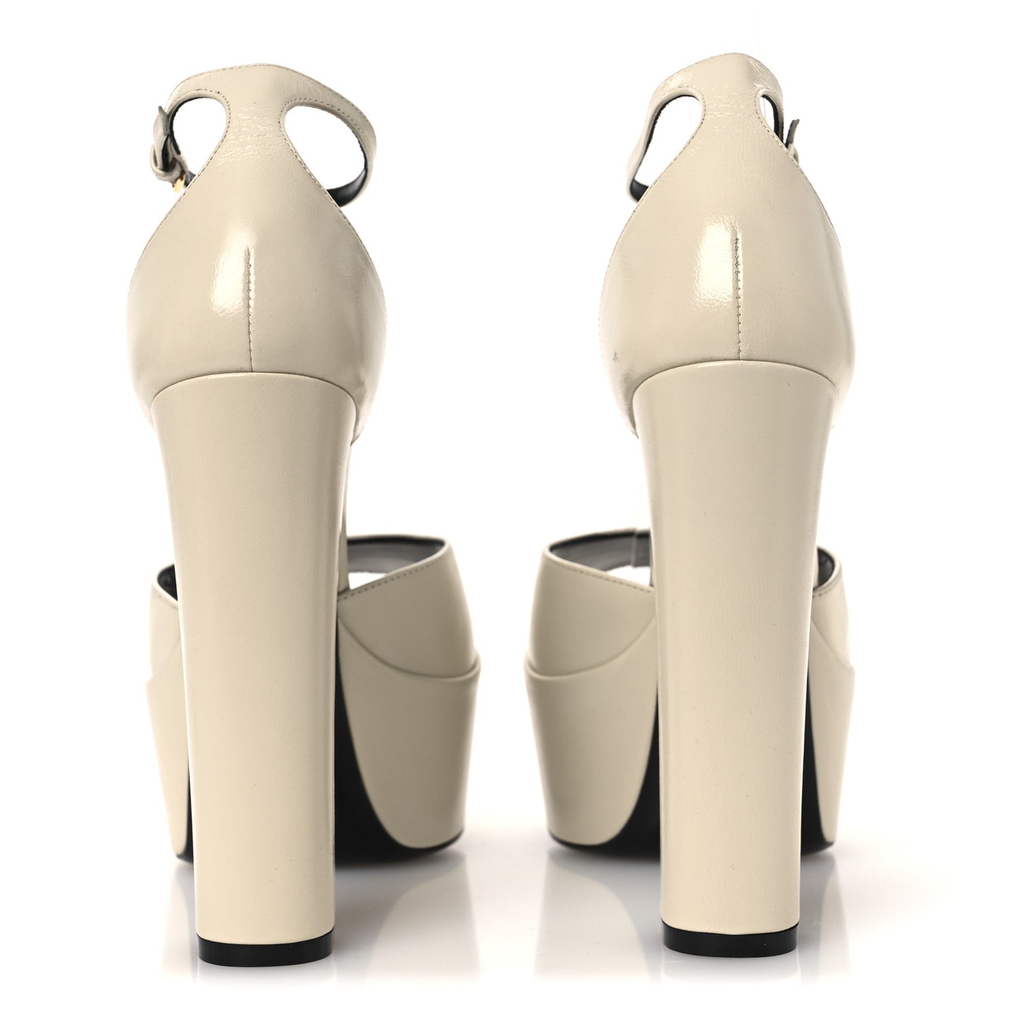 Lambskin Jodie Platform Sandals 39.5 Pearl