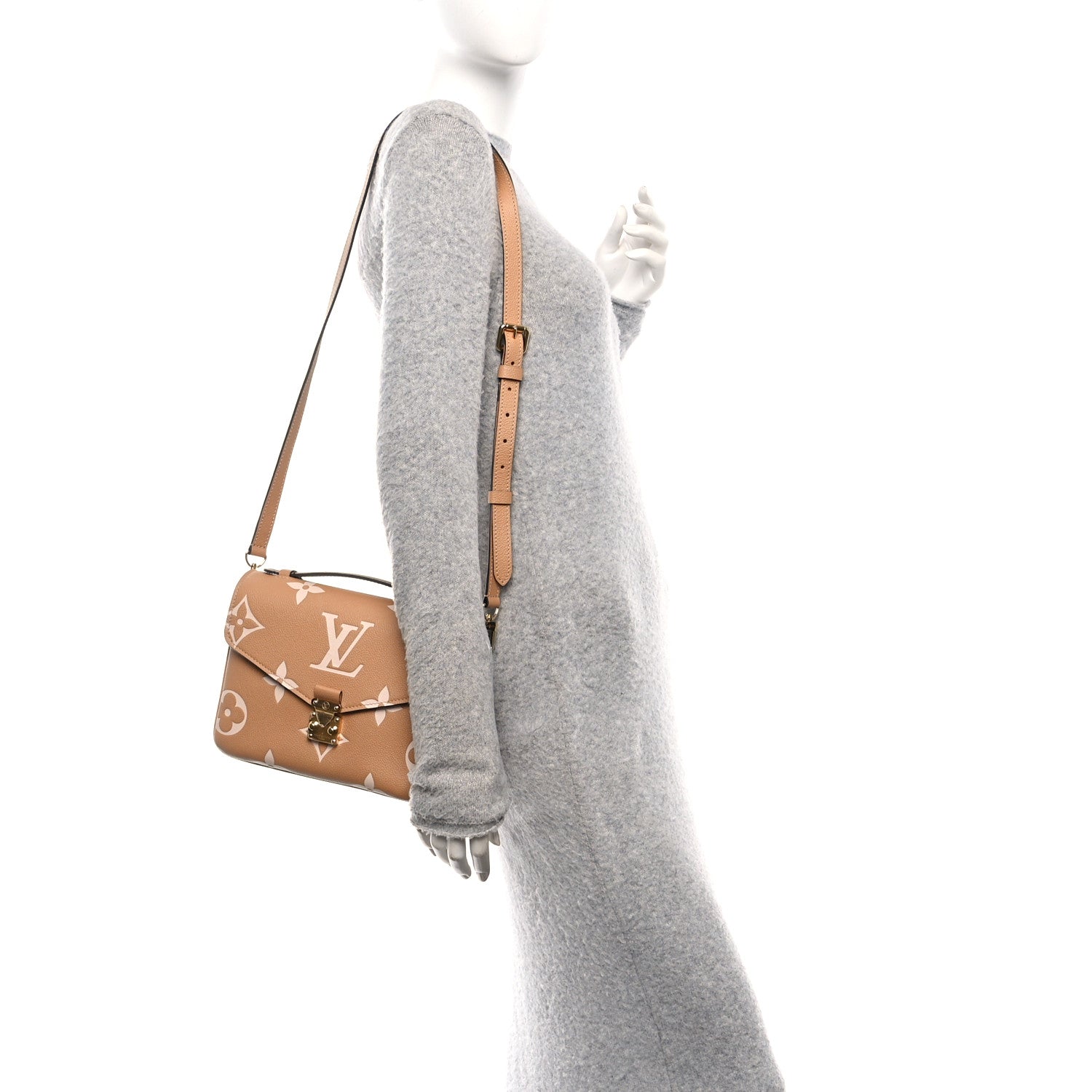 LOUIS VUITTON ビジネスバッグ グレー/ベージュ Boulogne PM Bicolour Monogram Empreinte Leather - Handbags M13224