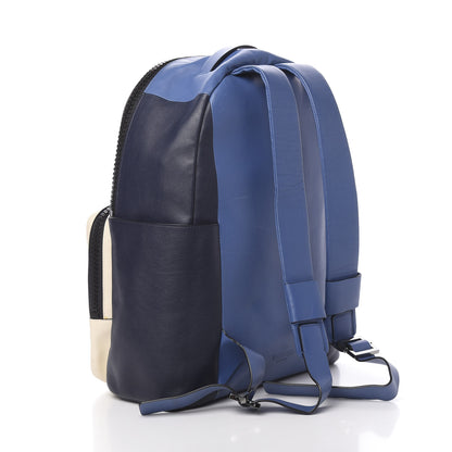 Valentino Garavani Calfskin Colorblock Backpack Ruby Marine Ivory 2 of 12