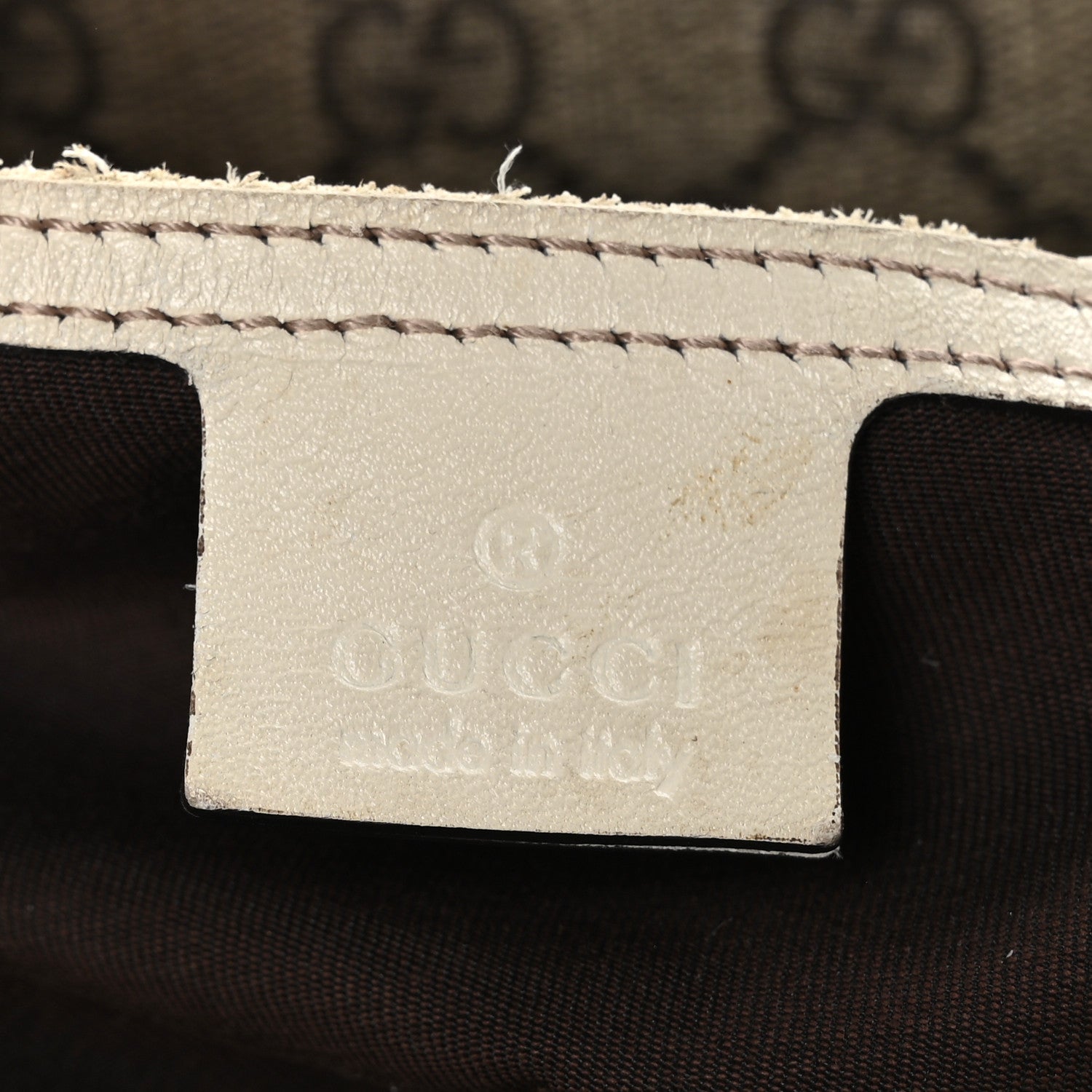 Gucci GG Supreme Monogram Medium Zippered Shopping Tote Off White 6 of 15