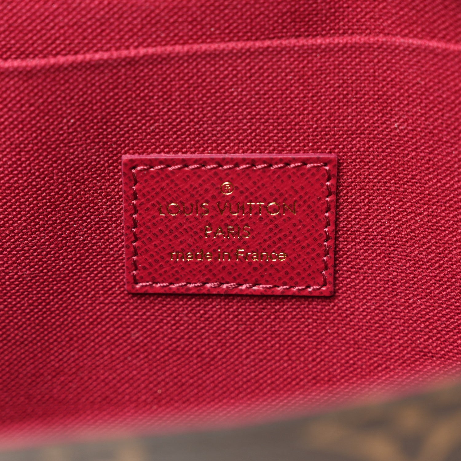 Louis Vuitton Monogram Pochette Felicie Chain Wallet Fuchsia 7 of 11