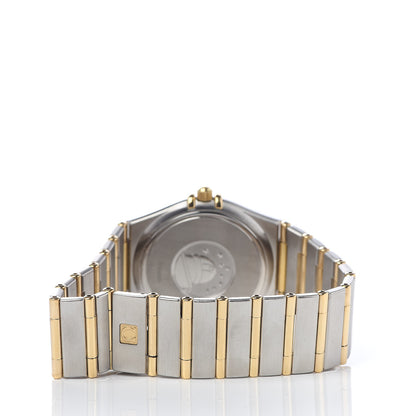 Omega Stainless Steel 18K Yellow Gold 33mm Constellation Quartz Watch White 1312.30 4 of 6