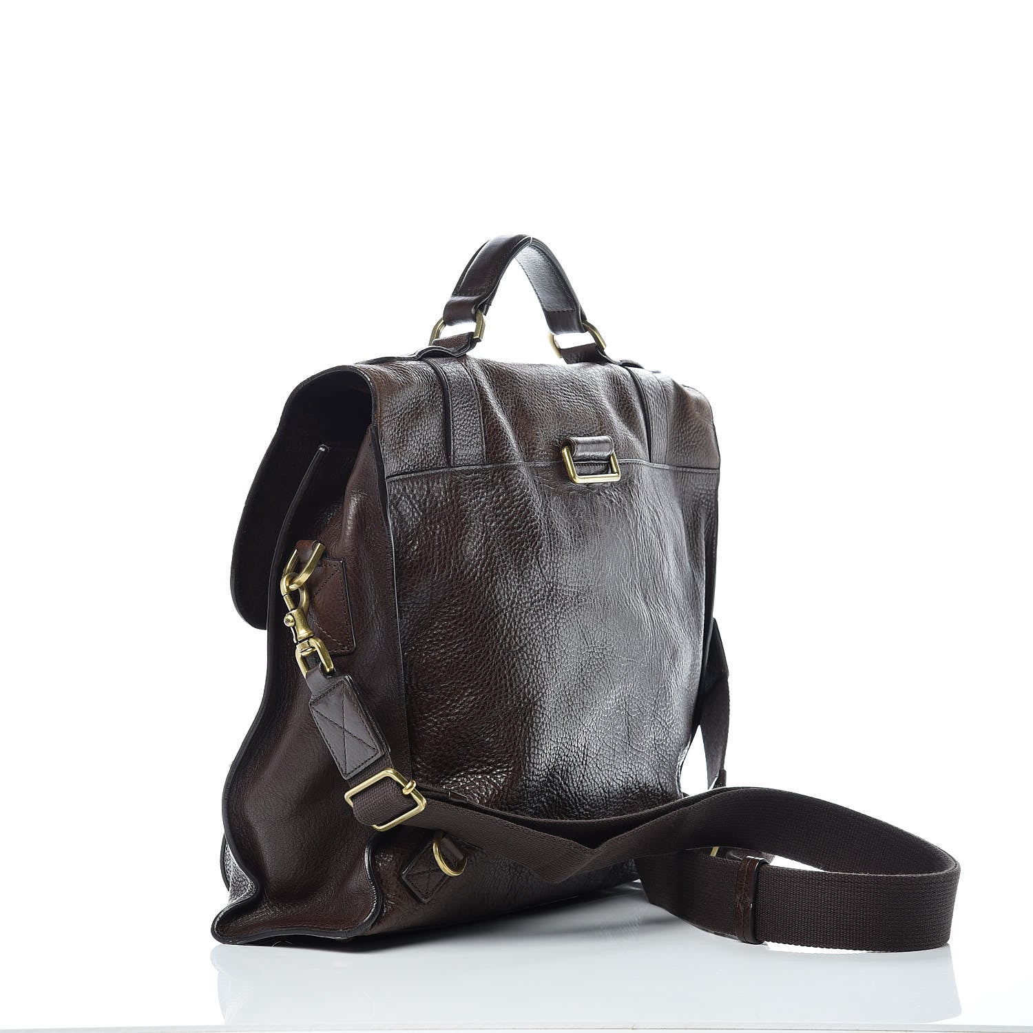 Mulberry Natural Calfskin Ted Convertible Messenger Bag Brown 3 of 10