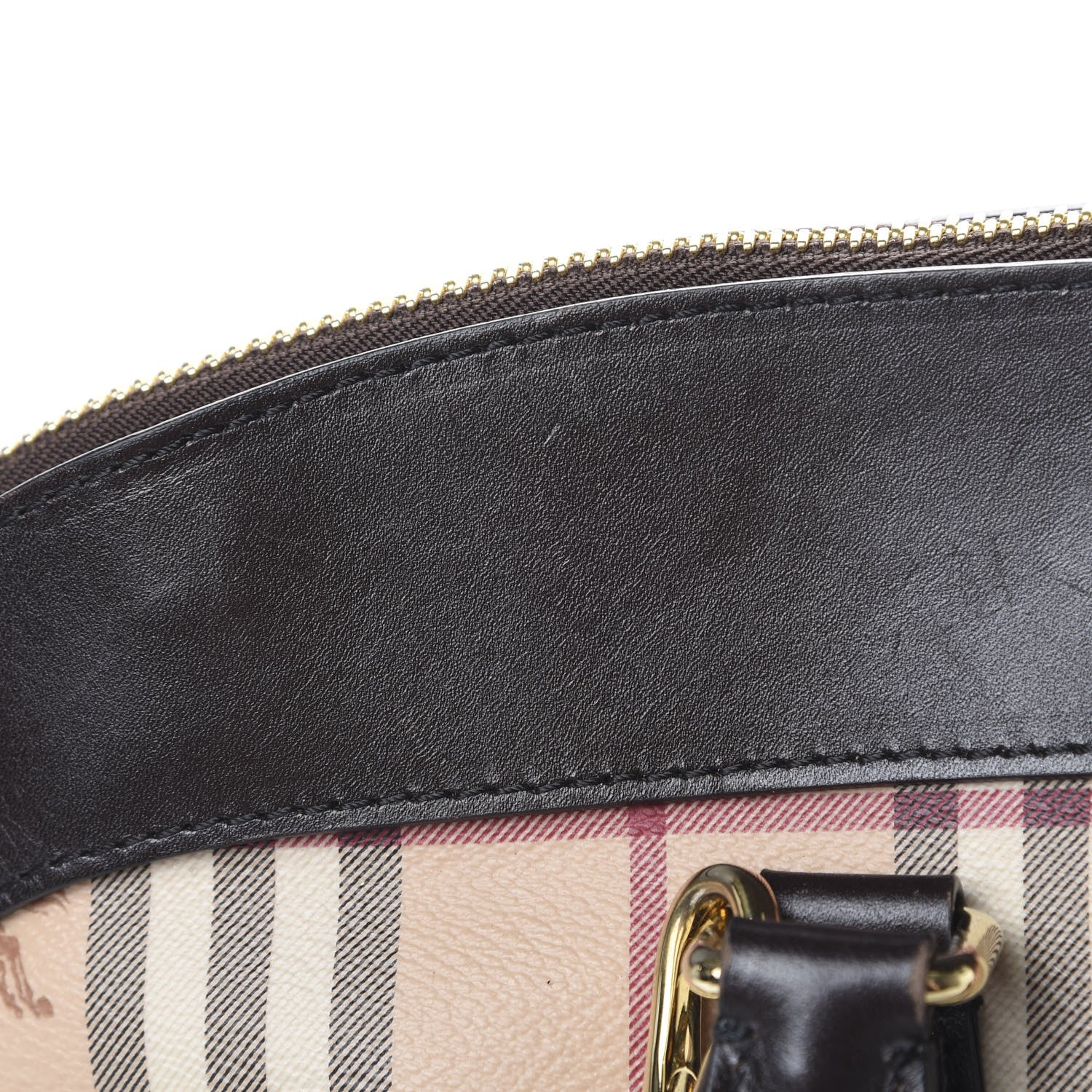 Burberry Haymarket Check Medium Primrose Tote Chocolate 12 of 15