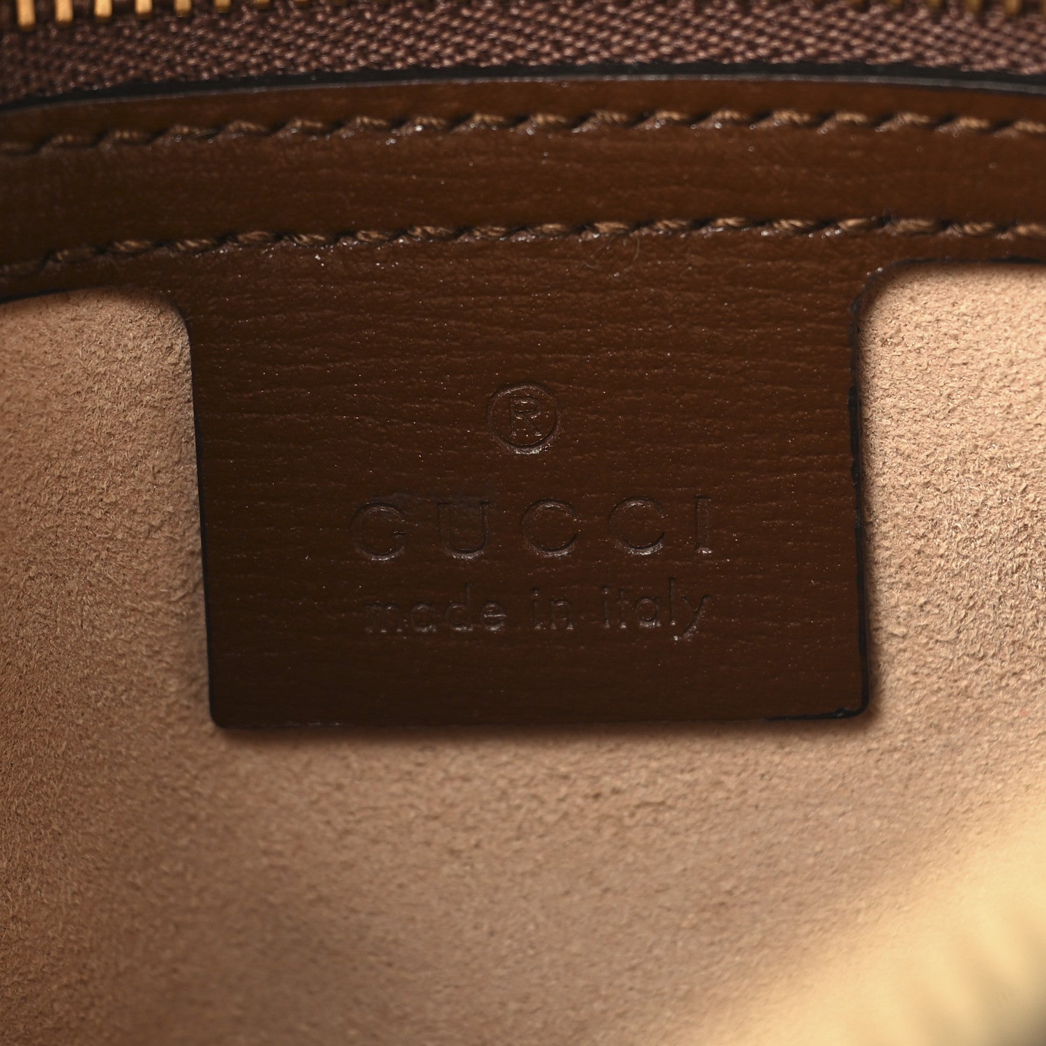Gucci GG Supreme Monogram Small Horsebit 1955 Shoulder Bag Beige Brown Sugar 6 of 12