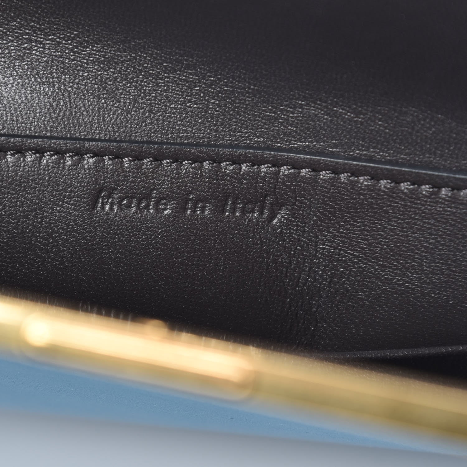 Celine Smooth Calfskin Mini Clasp Bag Teal Blue 8 of 9