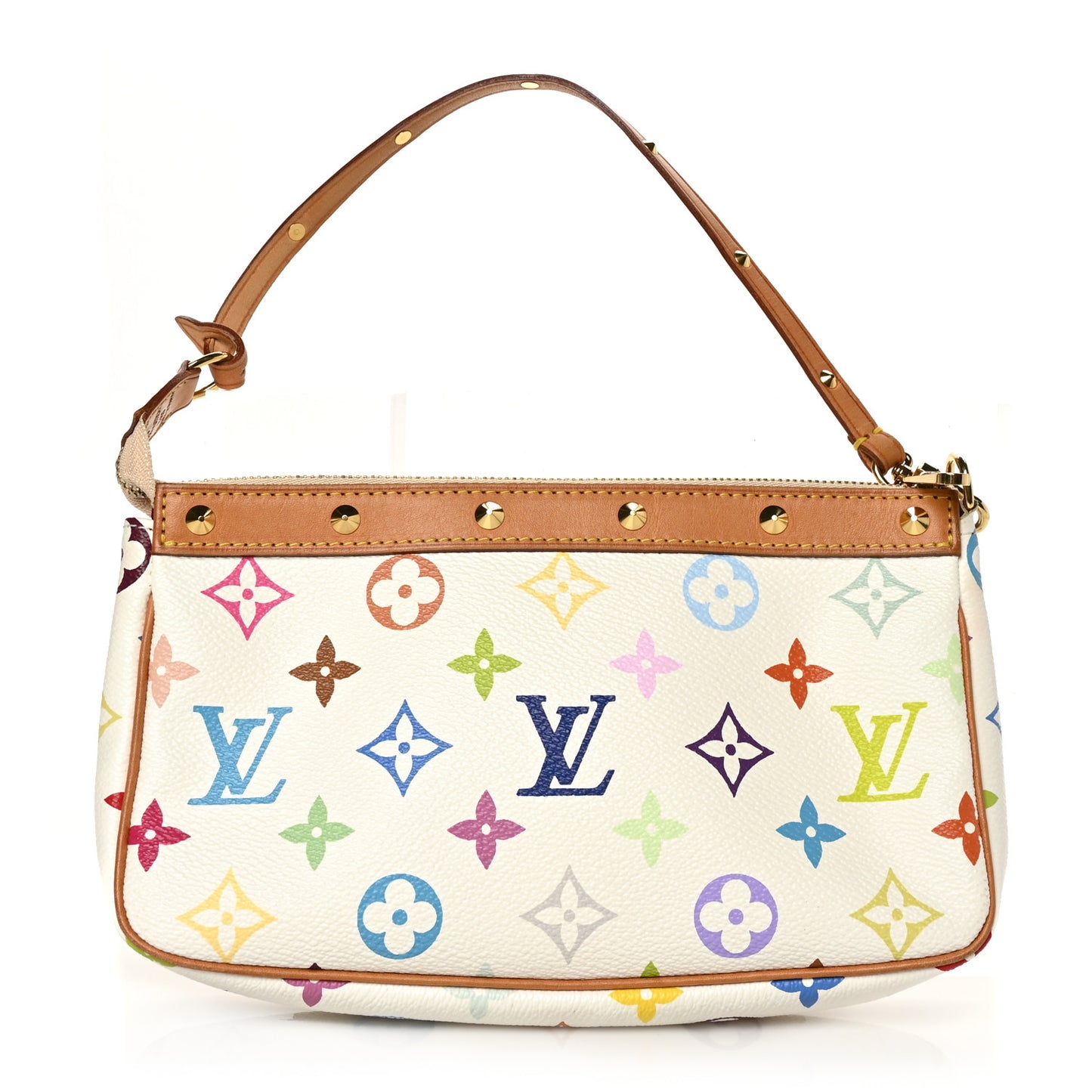 Monogram Multicolor Pochette Accessories White