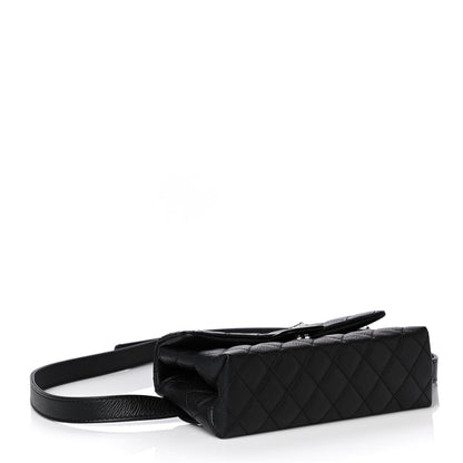 Chanel Grained Calfskin Quilted 2.55 Reissue Flap Belt Bag Clutch Black 5 of 8