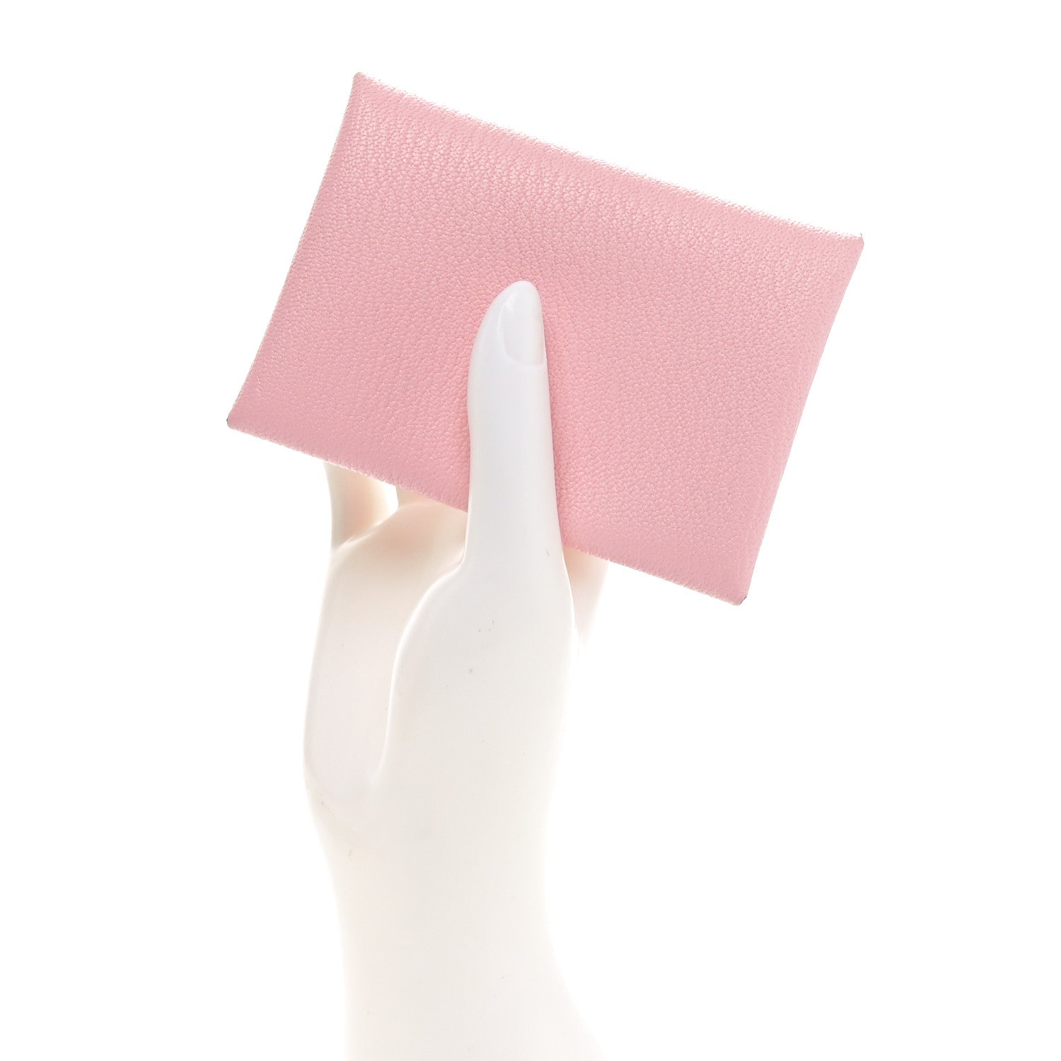 Hermes Chevre Mysore Calvi Duo Card Case Rose Sakura 2 of 9