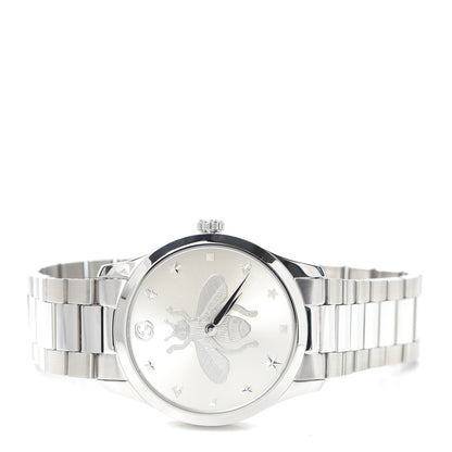 Gucci Stainless Steel 38mm G-Timeless Bee Quartz Watch 2 of 6