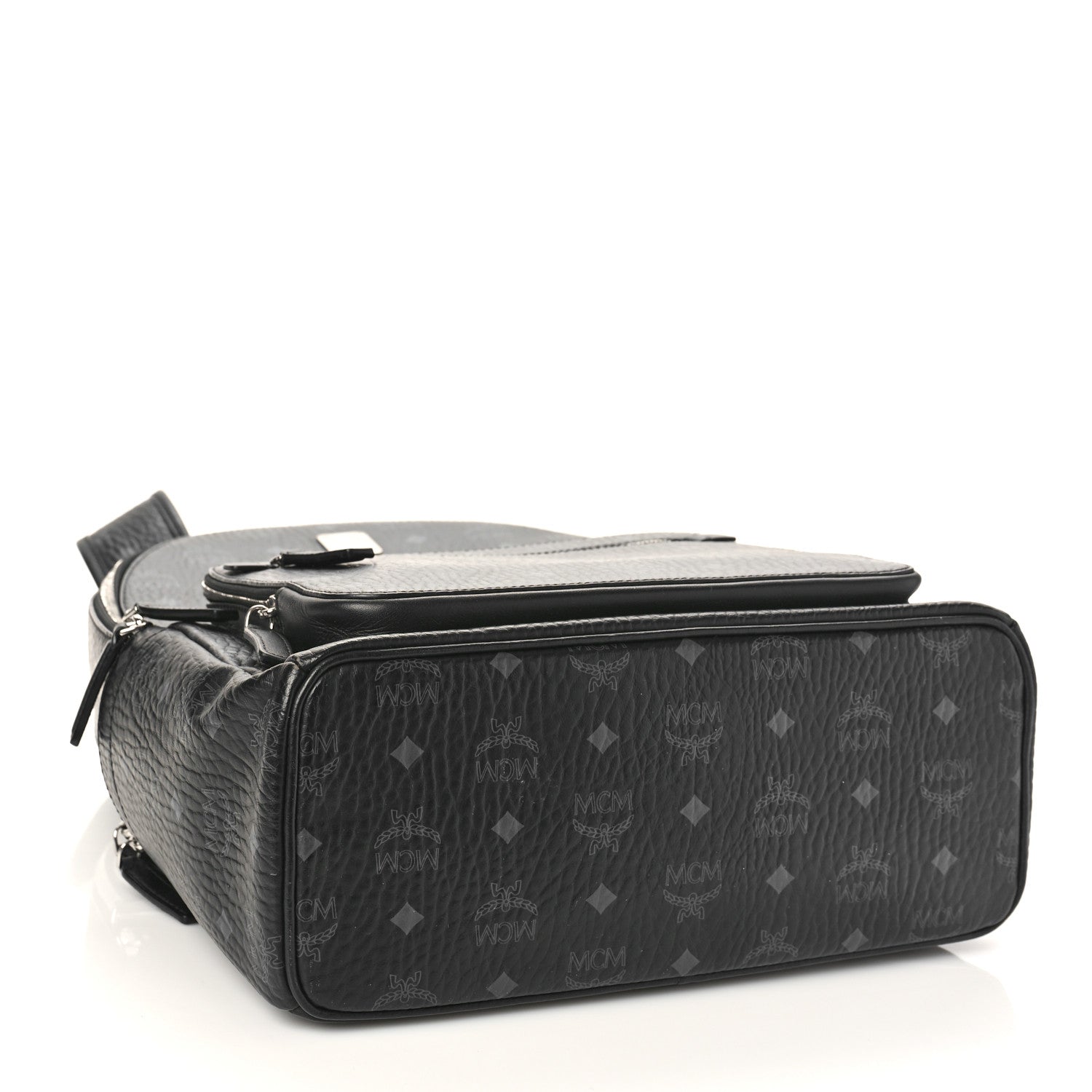 MCM Visetos Medium Stark Backpack Black 4 of 9