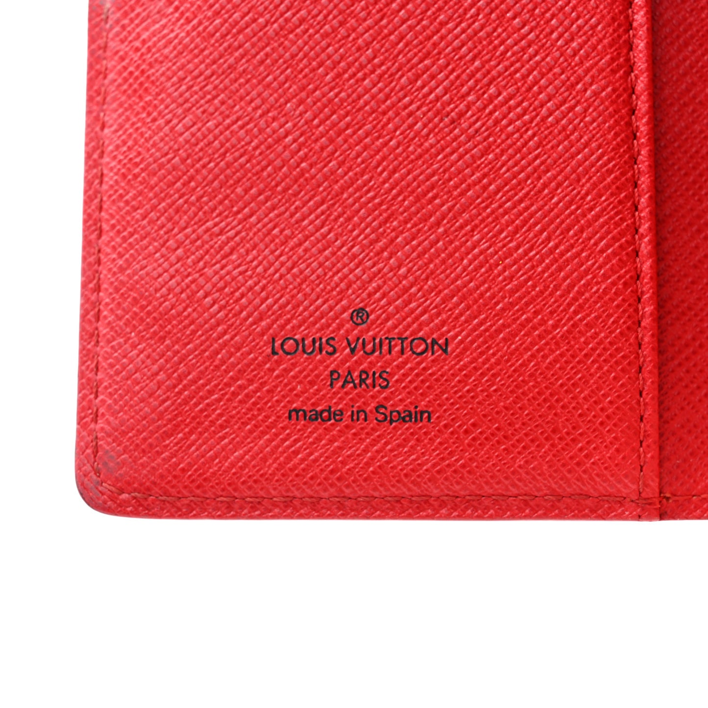 Epi Small Ring Agenda Cover Rouge