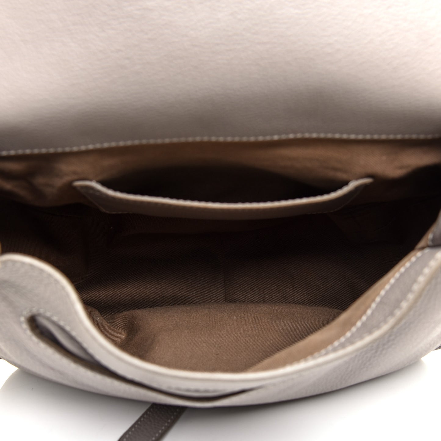 Calfskin Medium Marcie Round Crossbody Bag Cashmere Grey