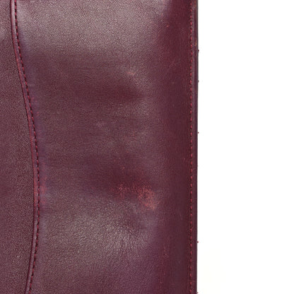 Chanel Patent Calfskin Quilted Yen Wallet Red 12 of 13