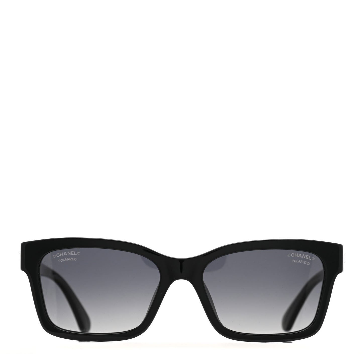 Acetate Polarized Square Sunglasses 5417-A Black