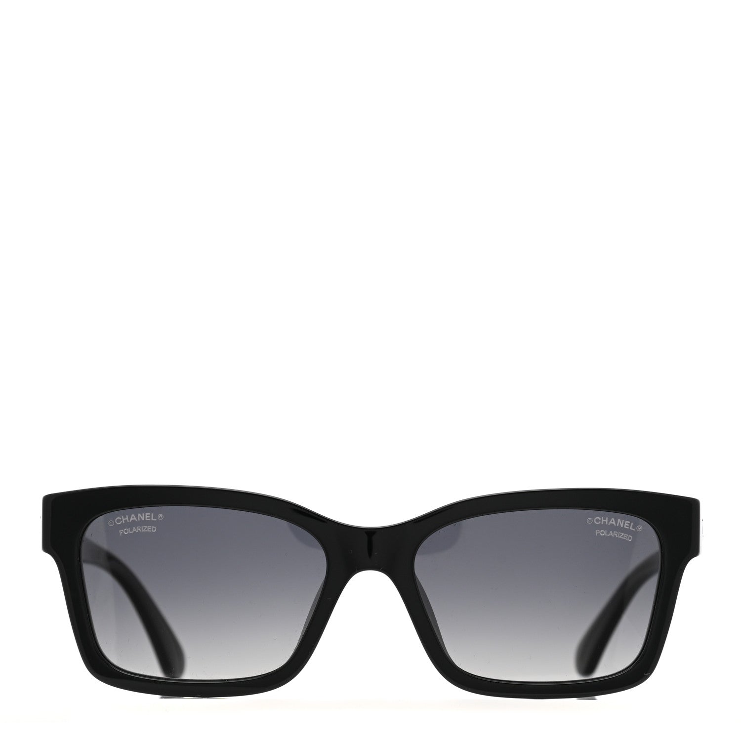 Chanel Acetate Polarized Square Sunglasses 5417-A Black 2 of 8