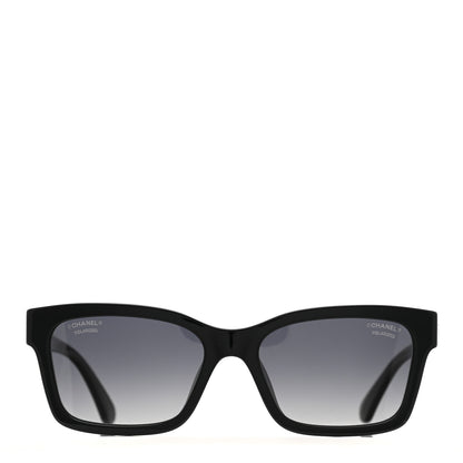 Chanel Acetate Polarized Square Sunglasses 5417-A Black 2 of 8